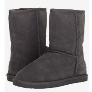 NWOB LUGZ Zen Lo Grey Suede Shearling Boots 7